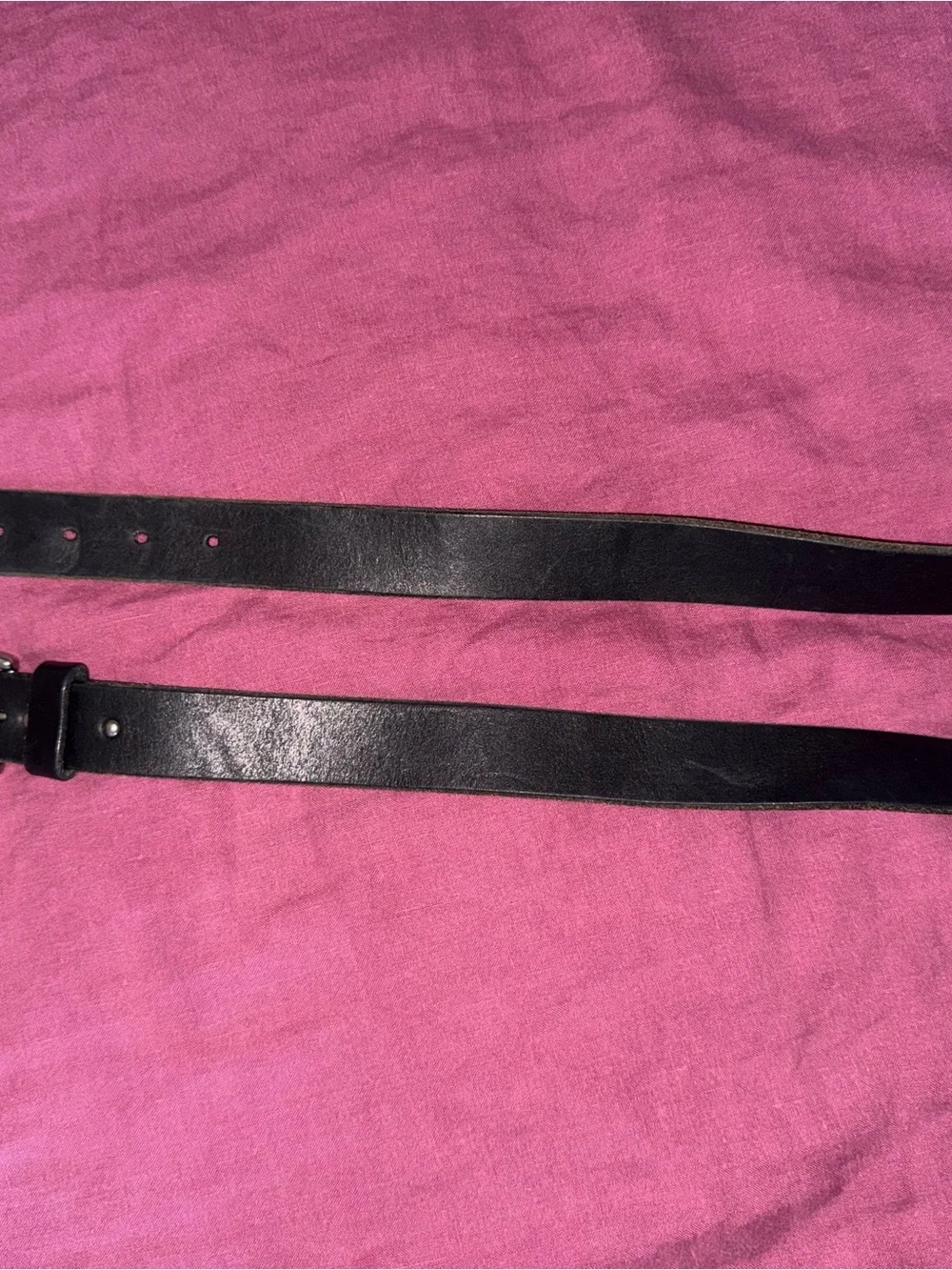 Classic Black Leather Belt